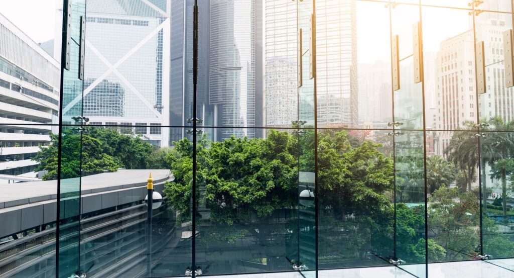 Condo with floor to ceiling windows